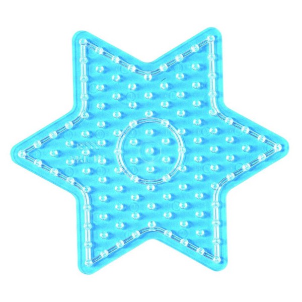 Hama Stiftplatte Stern transparent für Maxi-Bügelperlen