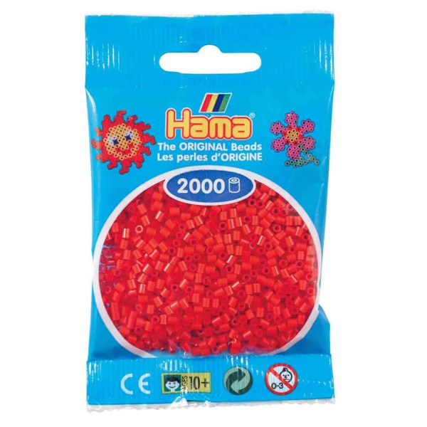 Hama Mini-Bügelperlen 2000 im Beutel rot